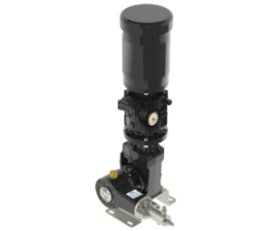 scalable, modular electric plunger pump with variator and vertical motor