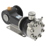 Sandwich electric diaphragm pump with rupture detection