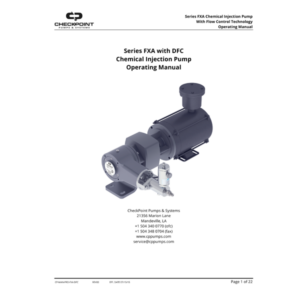 Series FXA with DFC Pump Operating Manual