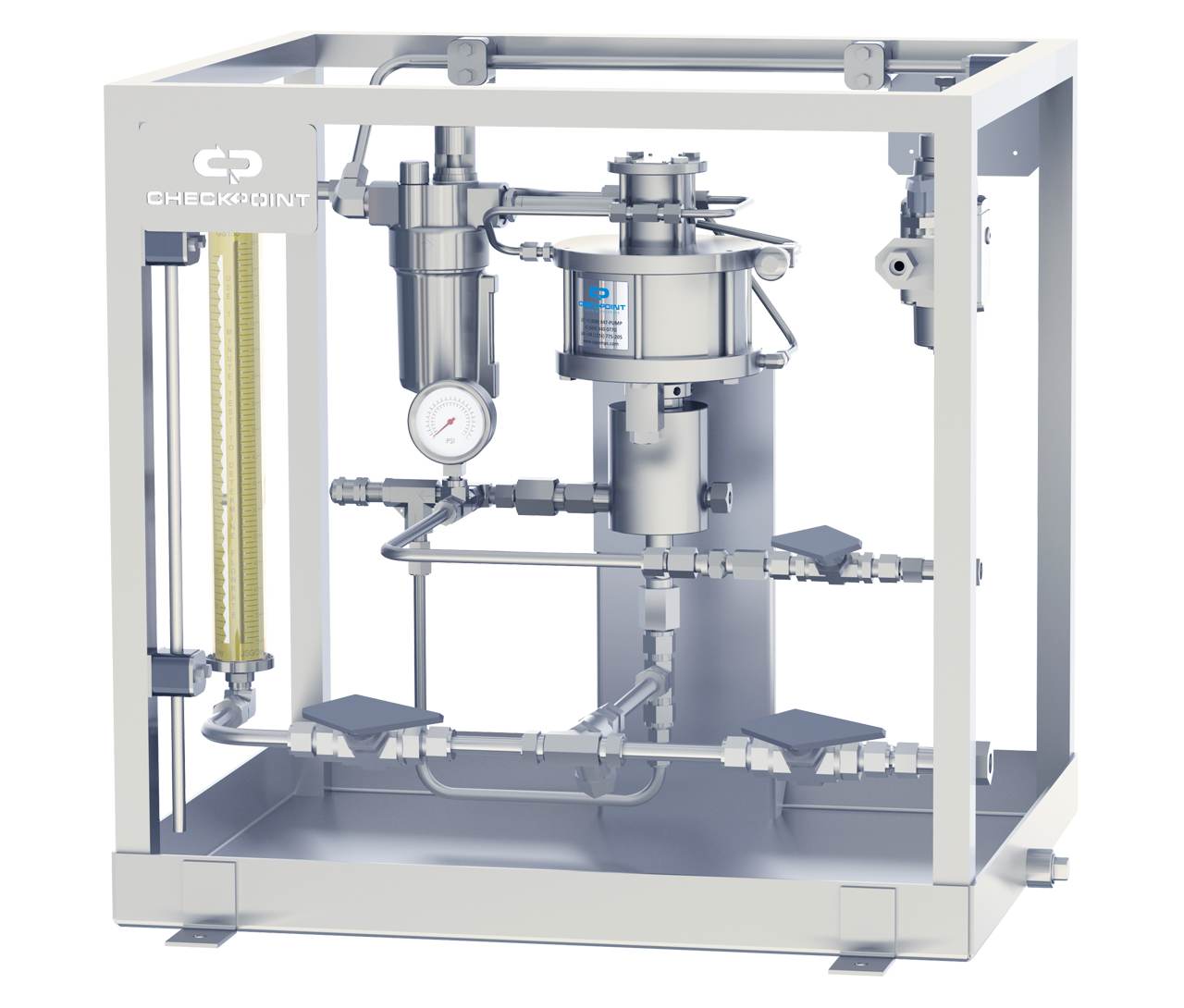 stainless steel pneumatic plunger pump for gas recovery (NACE)