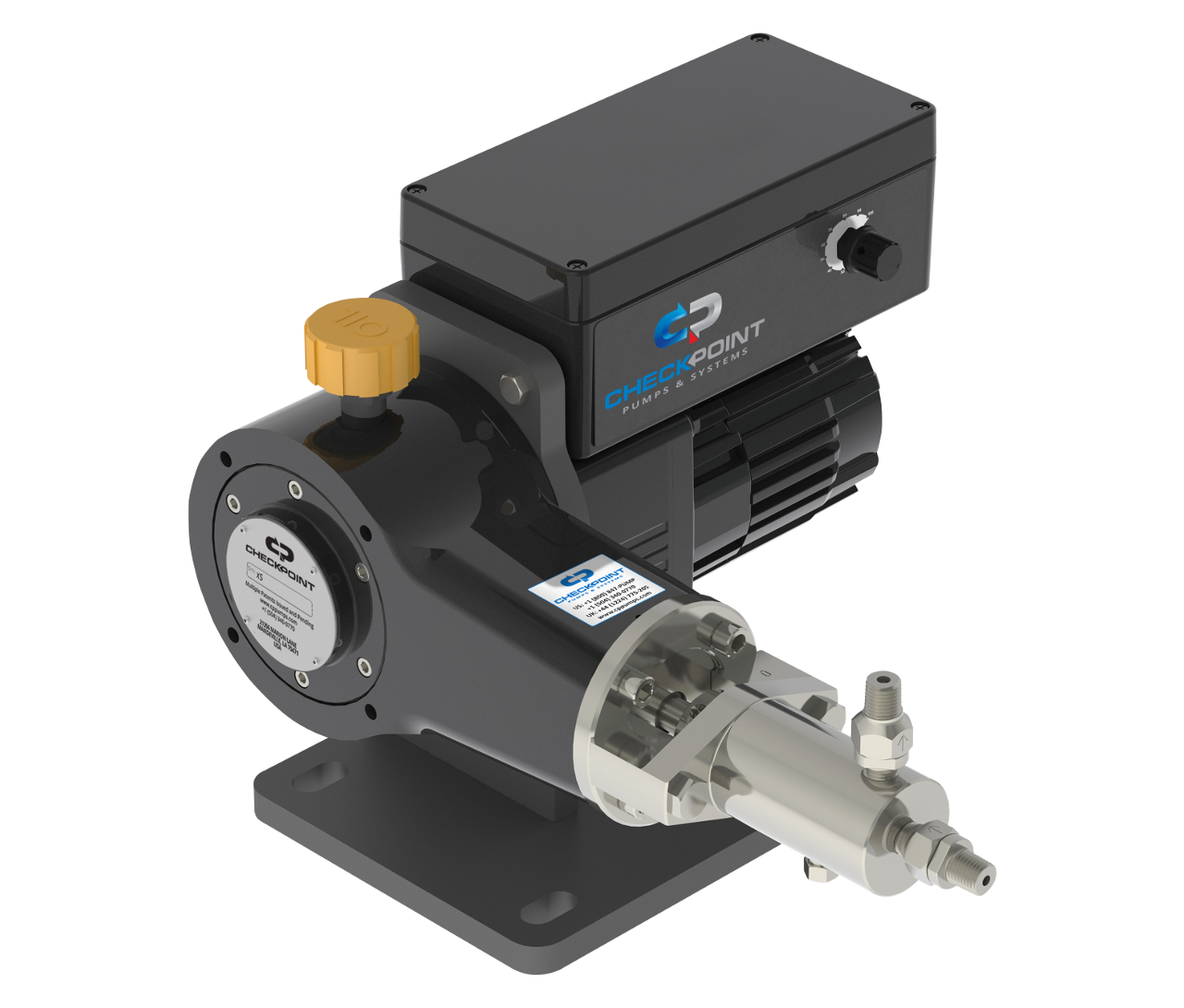 portable solar/electric chemical injection plunger pump