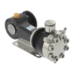 Sandwich electric diaphragm pump with rupture detection