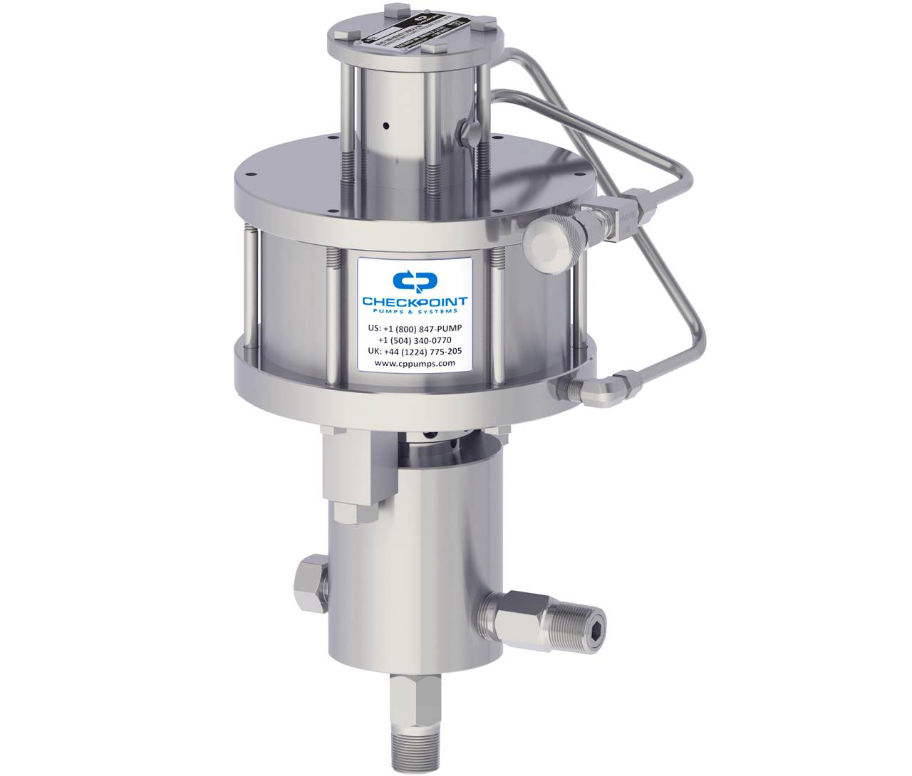 stainless steel pneumatic plunger pump for chemical injection