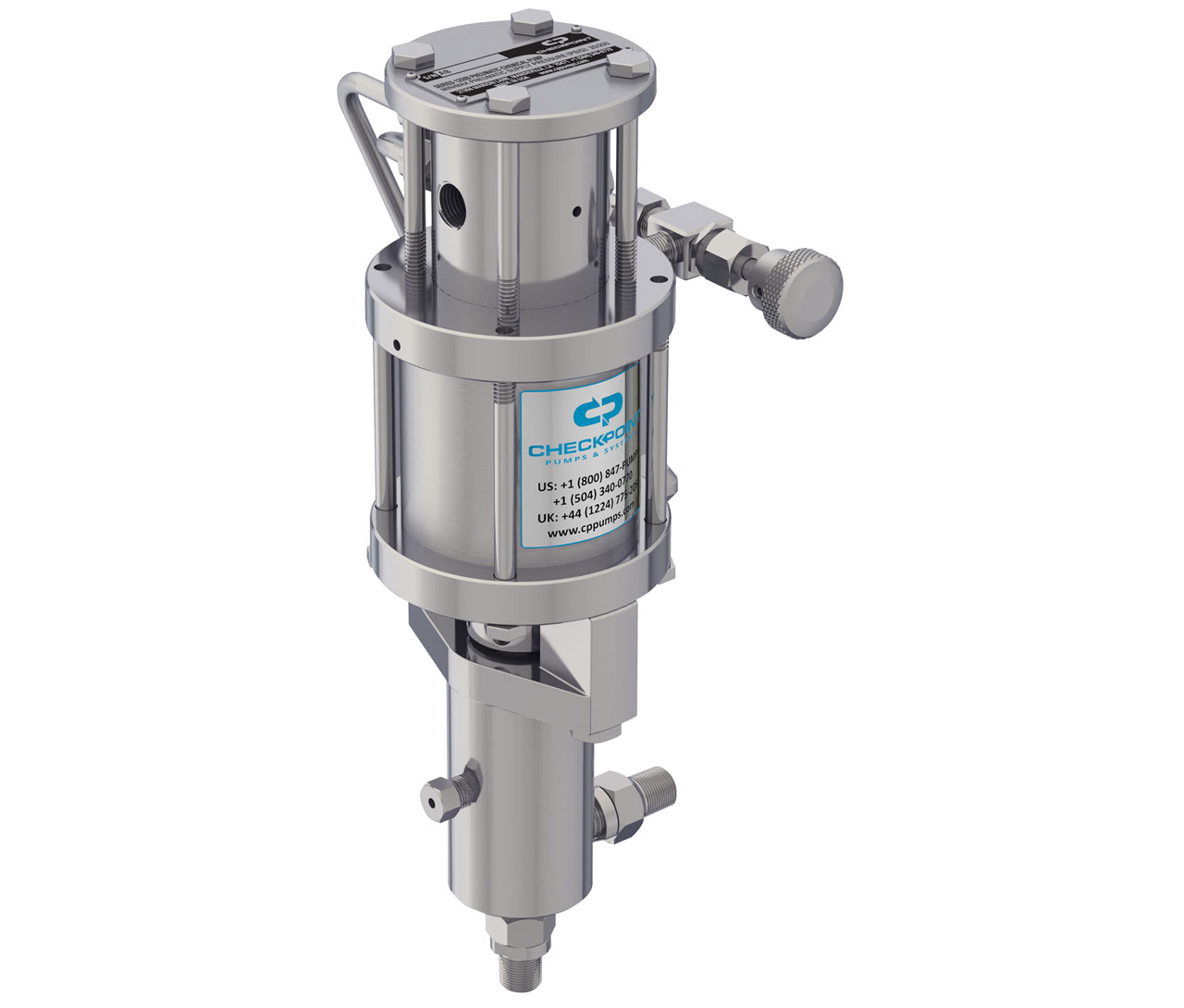stainless steel pneumatic plunger pump for chemical injection